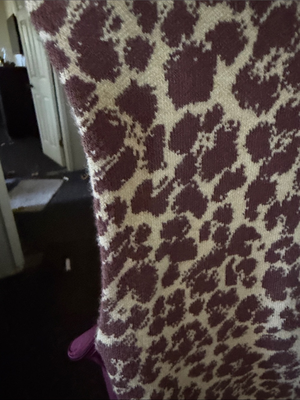 Anthropologie Brown and Tan Leopard Print Pullover Vest - Picture 3 of 4